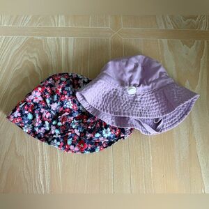 Small shop|Baby girl/toddler sun hats, bucket style•ditsy floral & pastel lilac